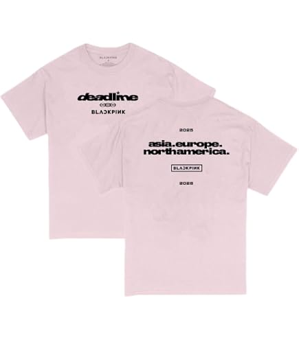 Amazon.com: BLACKPINK T Shirt Born Pink Band Logo Official Unisex